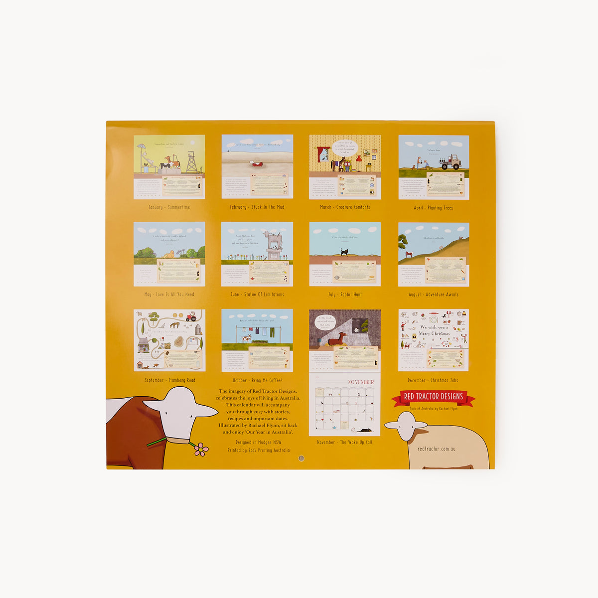 Red Tractor Designs: Our Year in Australia 2027 Calendar