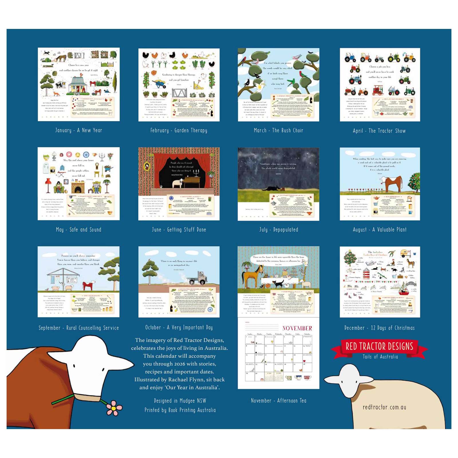 Gewürzhaus - Red Tractor Designs: Our Year in Australia 2026 Calendar