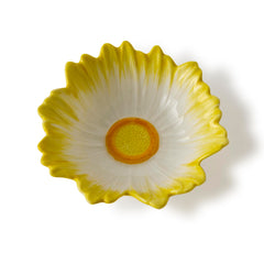 Flower Trinket Dish Yellow