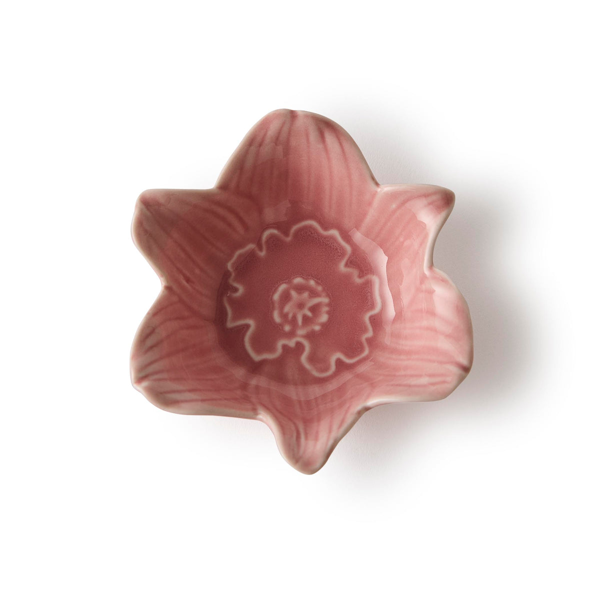 Flower Trinket Dish Pink