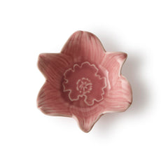 Flower Trinket Dish Pink