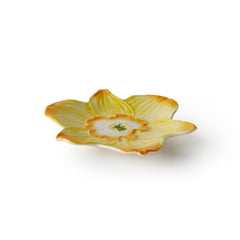 Flower Trinket Dish Daffodil Yellow