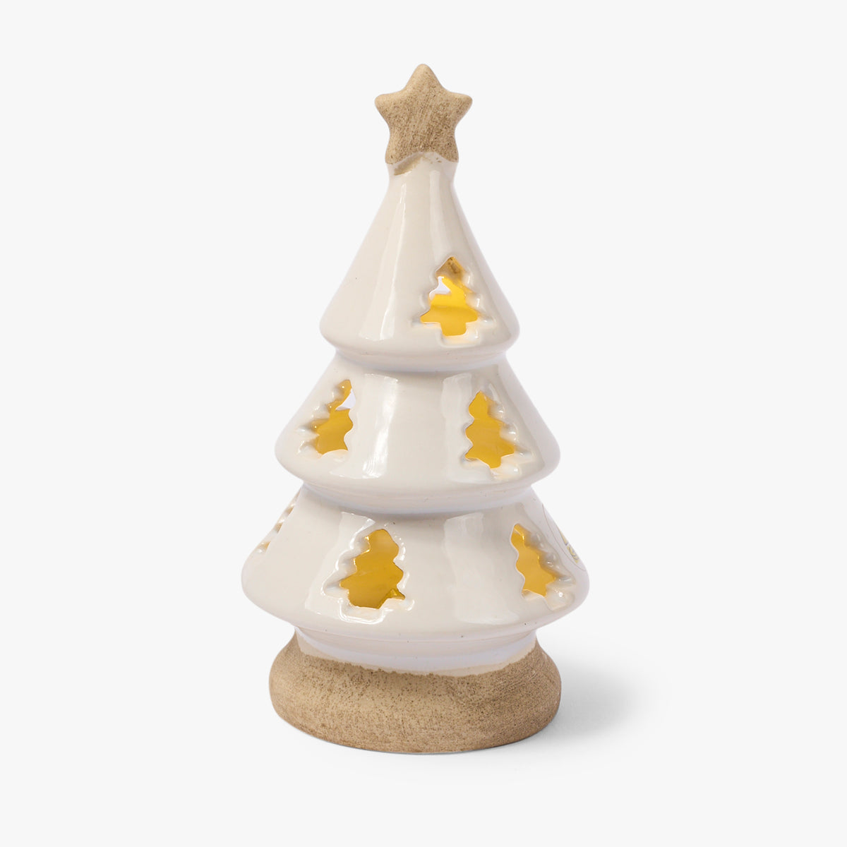 Gewürzhaus - Mini Ceramic Christmas Tree with LED White
