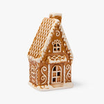 Gingerbread House Ceramic with LED, Medium