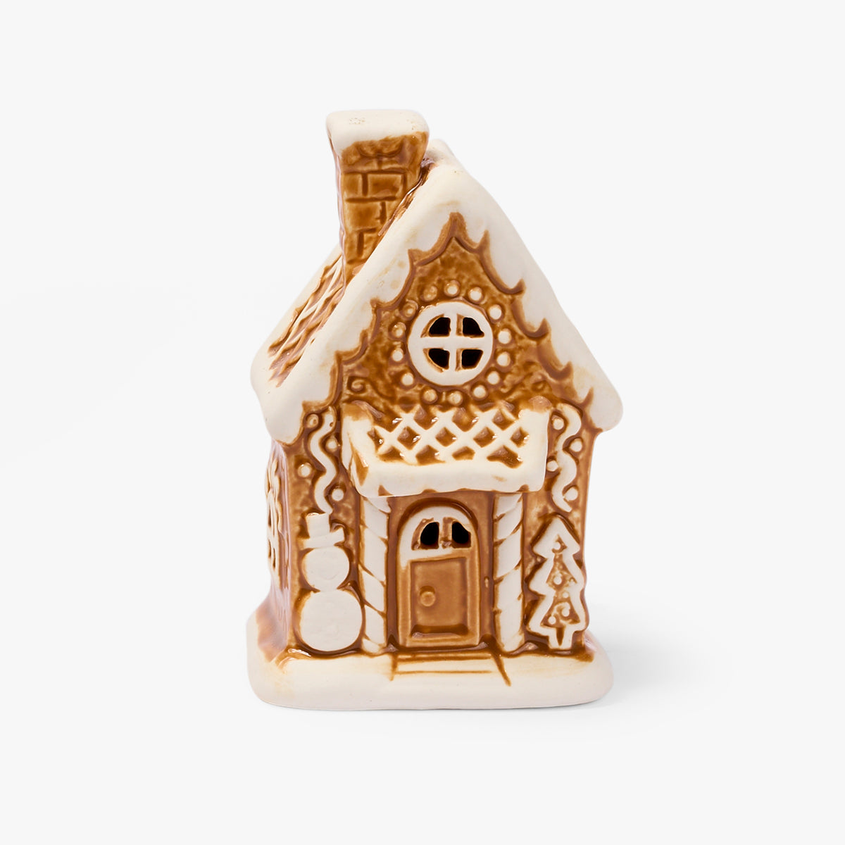 Gingerbread House Ceramic with LED, Small