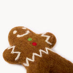 Tara Treasures Felt Gingerbread Man close up