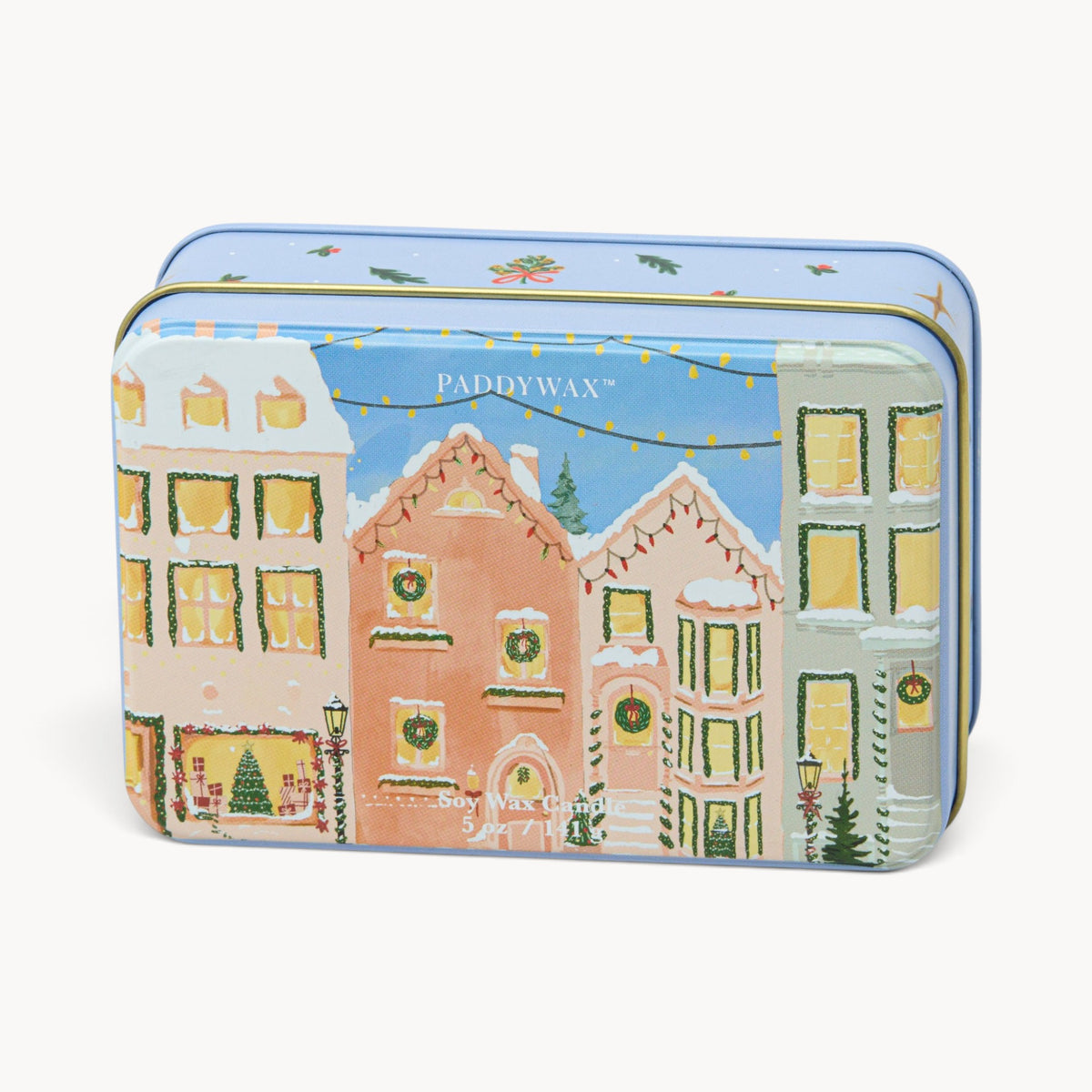 Gewürzhaus - Candle, Tin with Christmas Village Scene - Gingerbread & Vanilla
