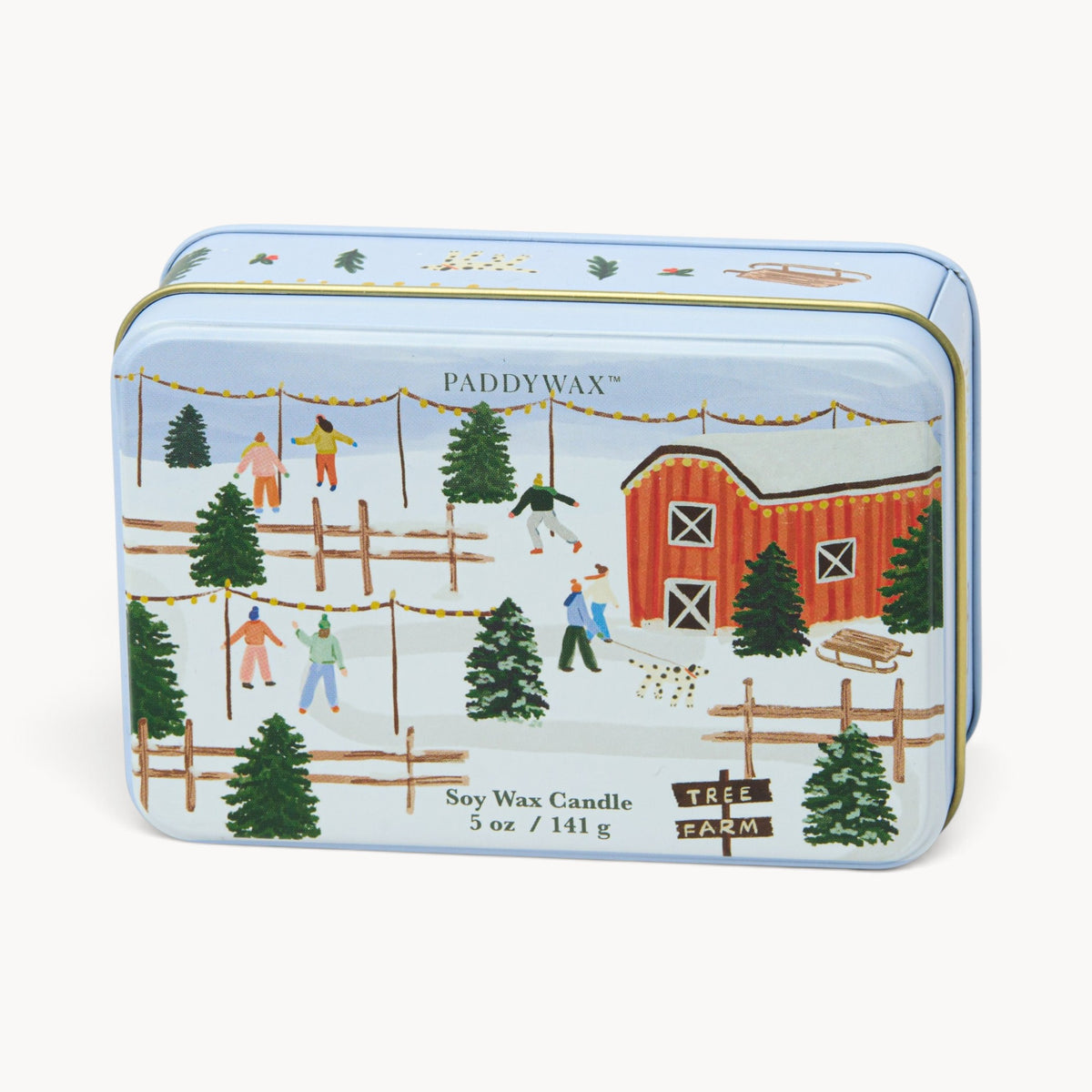 Gewürzhaus - Candle, Tin with Tree Farm Scene - Tabac & Pine