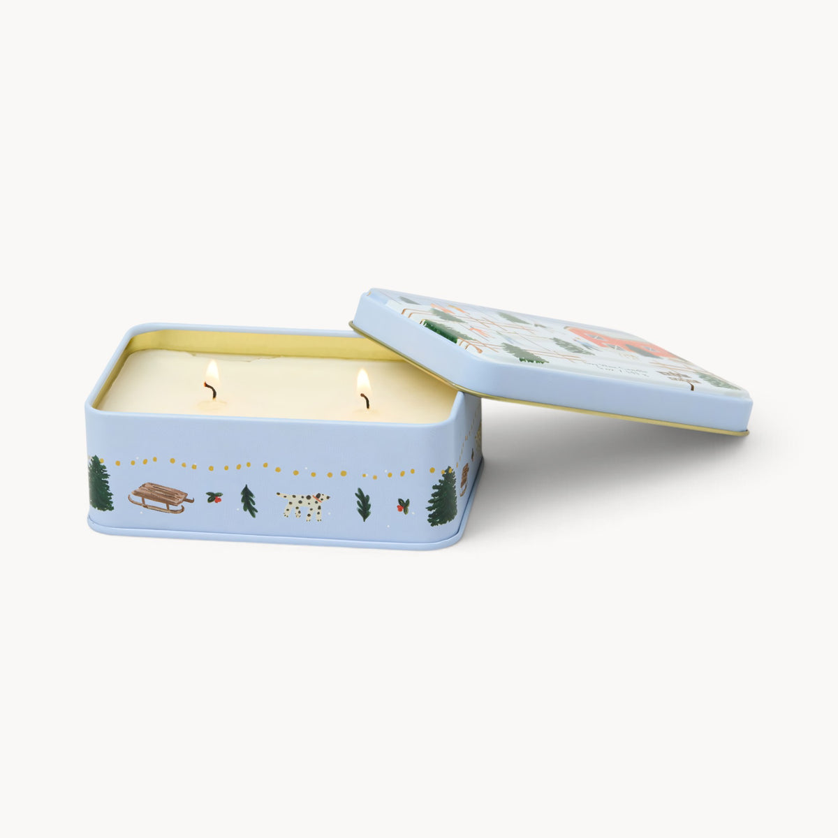 Gewürzhaus - Candle, Tin with Tree Farm Scene - Tabac & Pine