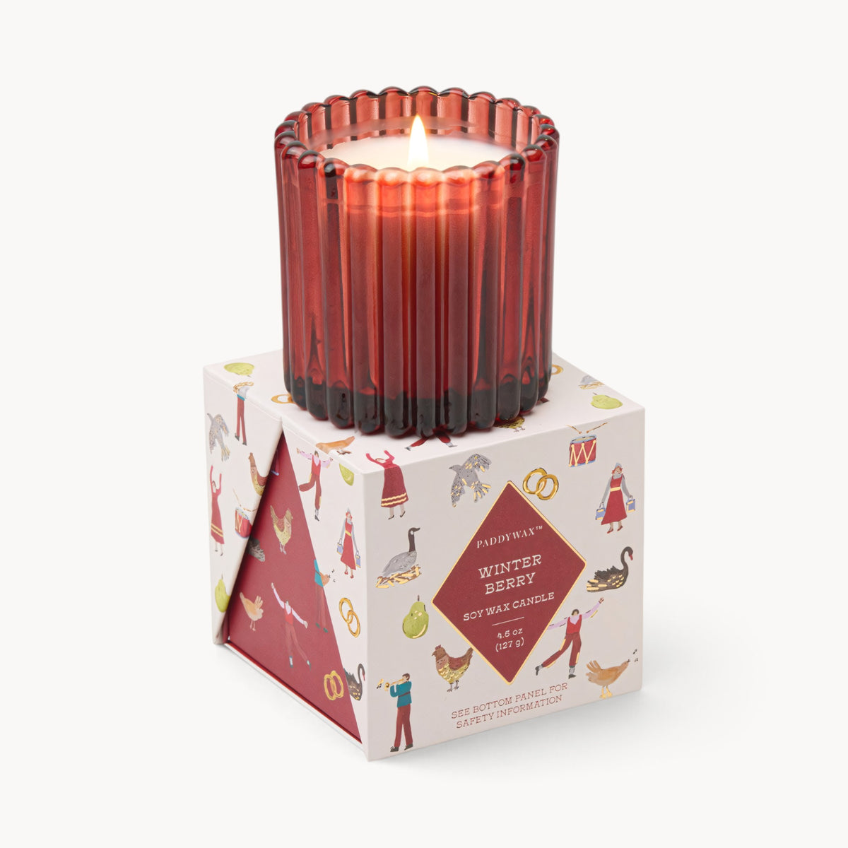 Gewürzhaus - Candle, Glass in Gift Box Winter Berry - Burgundy