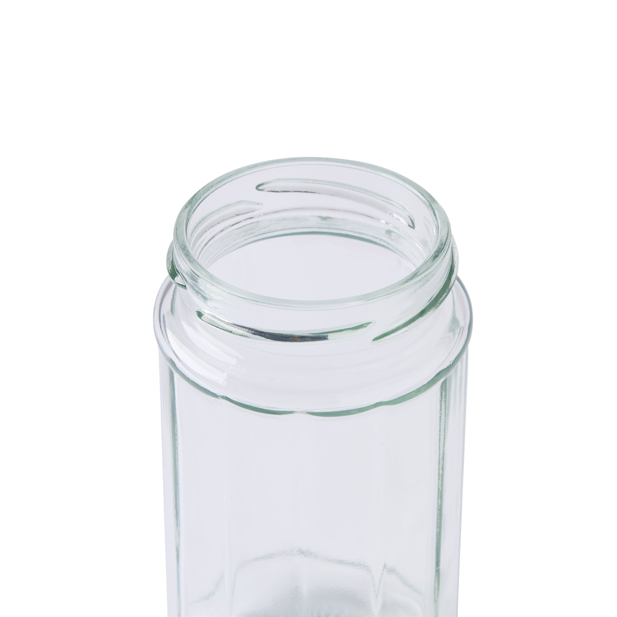 Facetted Clear Jar 225ml - Gewürzhaus