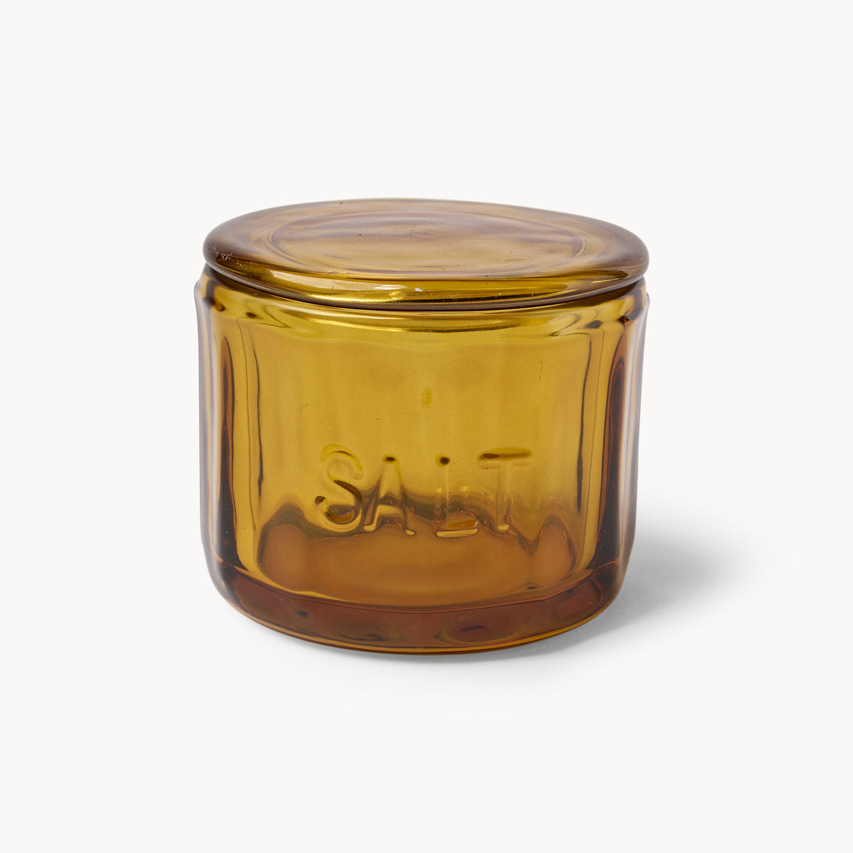 Glass Salt Cellar Amber