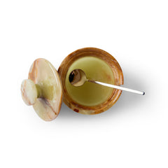 Gewürzhaus - Salt Cellar with Spoon Marble Green