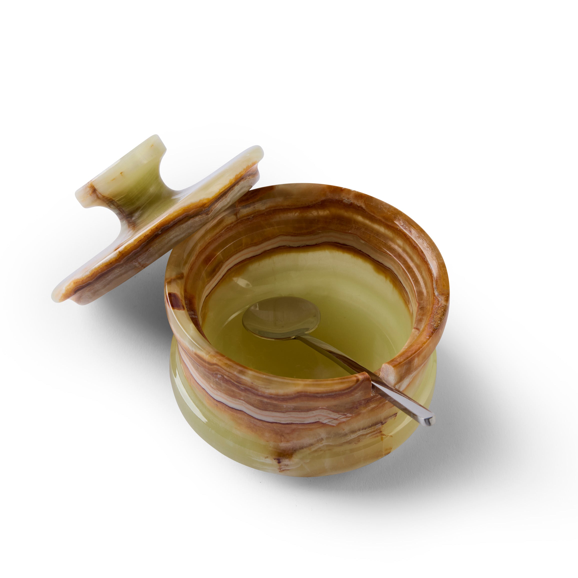 Gewürzhaus - Salt Cellar with Spoon Marble Green