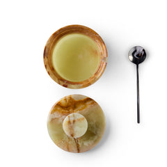 Gewürzhaus - Salt Cellar with Spoon Marble Green
