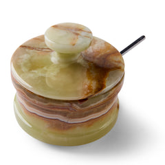 Gewürzhaus - Salt Cellar with Spoon Marble Green