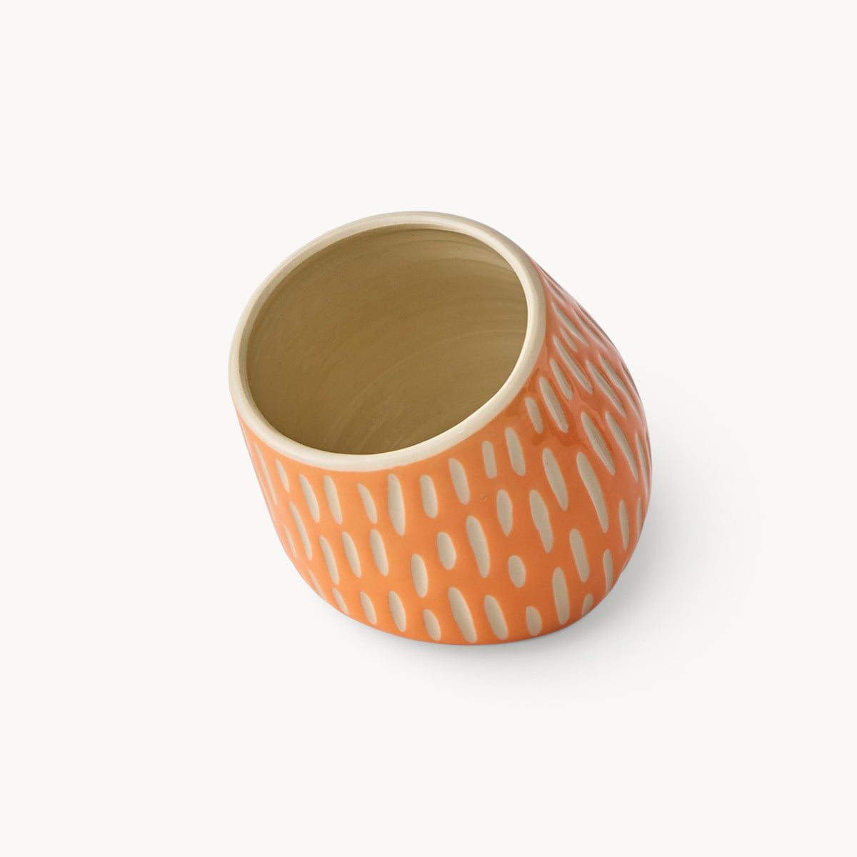 Gewürzhaus - Salt Cellar Ceramic - Dotted Melon Orange