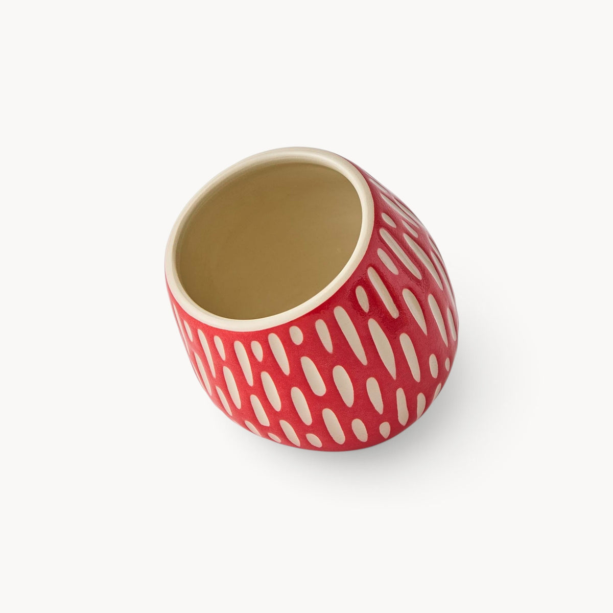Gewürzhaus - Salt Cellar Ceramic - Dotted Chilli Red
