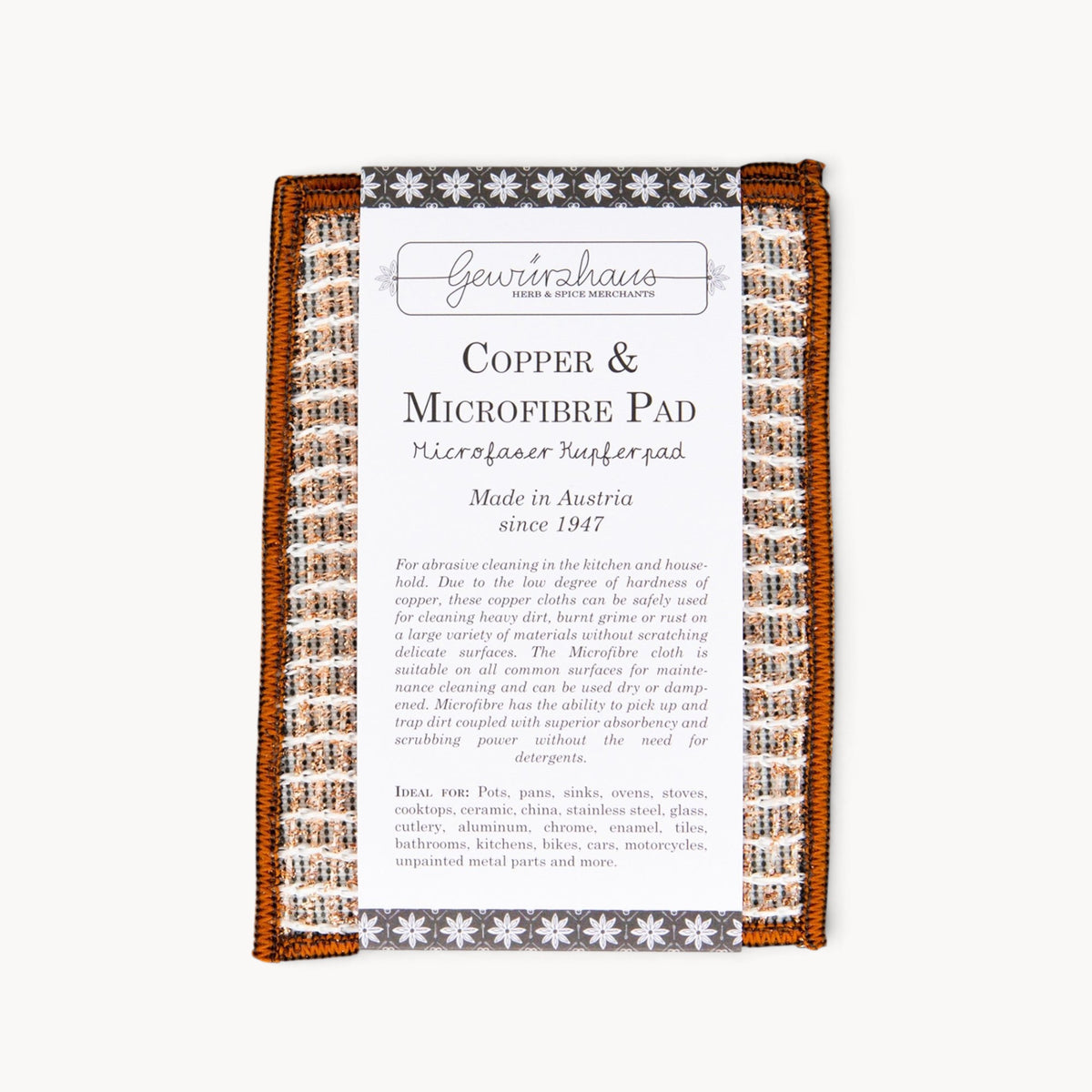 Gewürzhaus - Copper & Microfibre Pad (2 Pack)