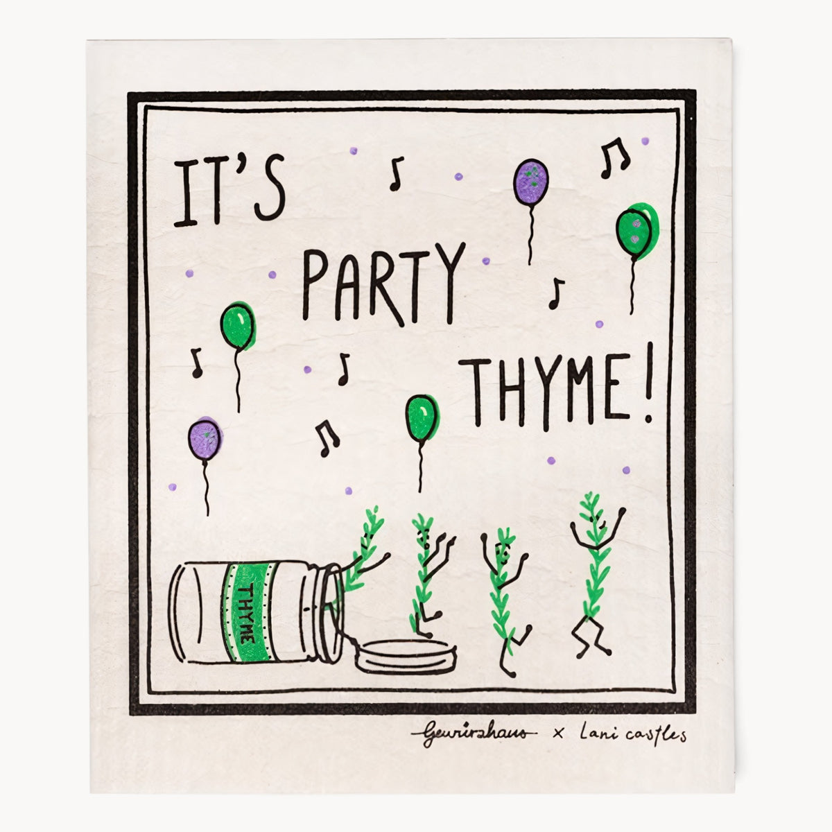 Gewürzhaus - It's Party Thyme Dishcloth