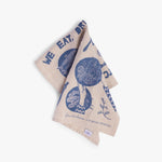 Gewürzhaus - tea towel with blue Eat, Drink, Dance design 