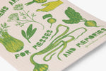 Gewürzhaus - swedish dishcloth with green messes and memories design