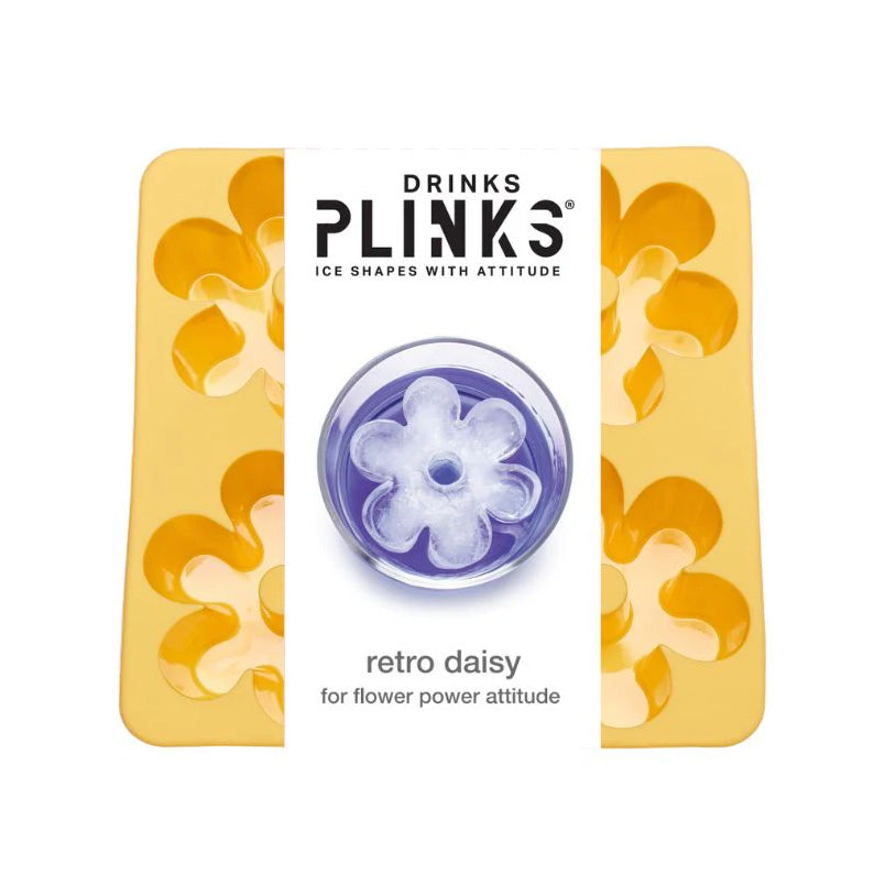 Ice Cube Tray Retro Daisy Yellow