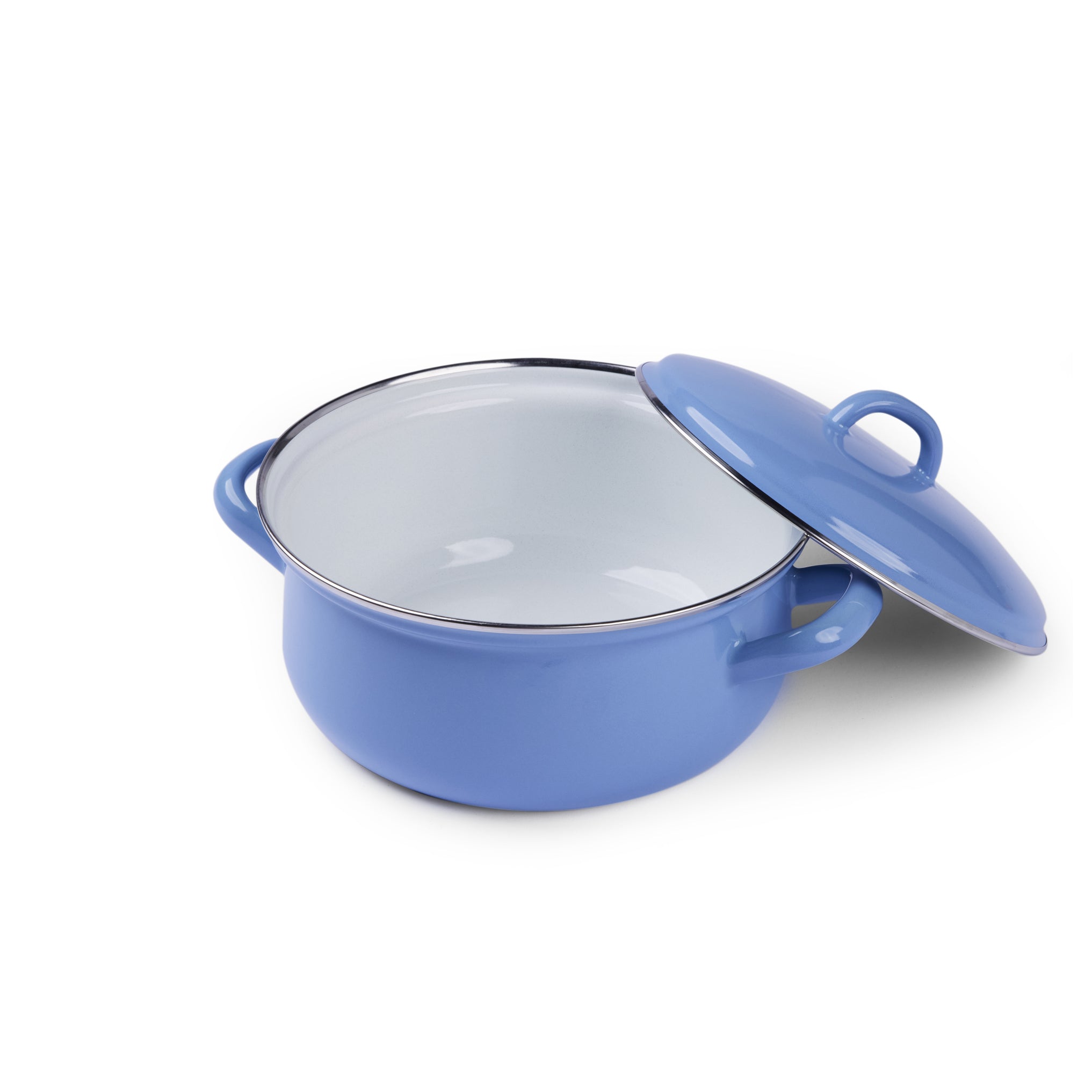 Gewürzhaus - Casserole Pot w Lid 18cm/1.5L Natural Medium Blue