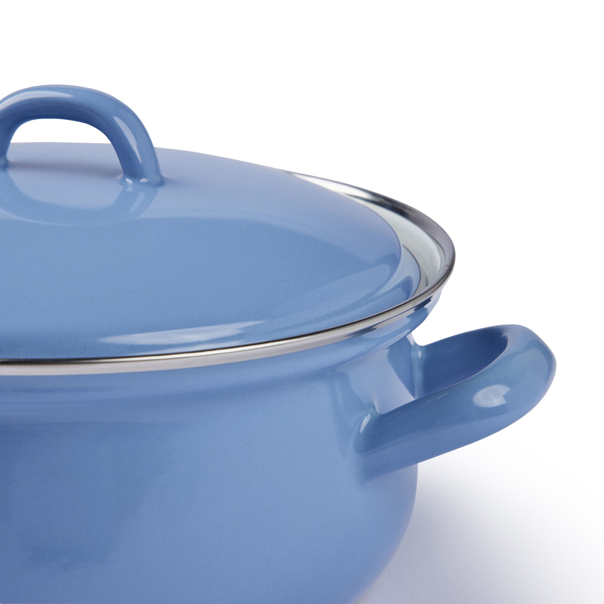 Gewürzhaus - Casserole Pot w Lid 18cm/1.5L Natural Medium Blue