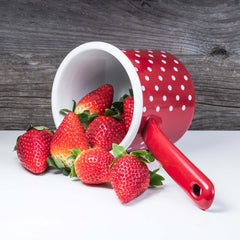 Gewürzhaus - Milk Pot w Handle 10cm/0.75L Red Polka Dots