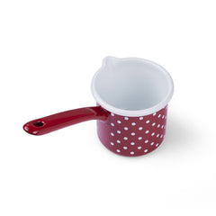 Gewürzhaus - Milk Pot w Handle 10cm/0.75L Red Polka Dots