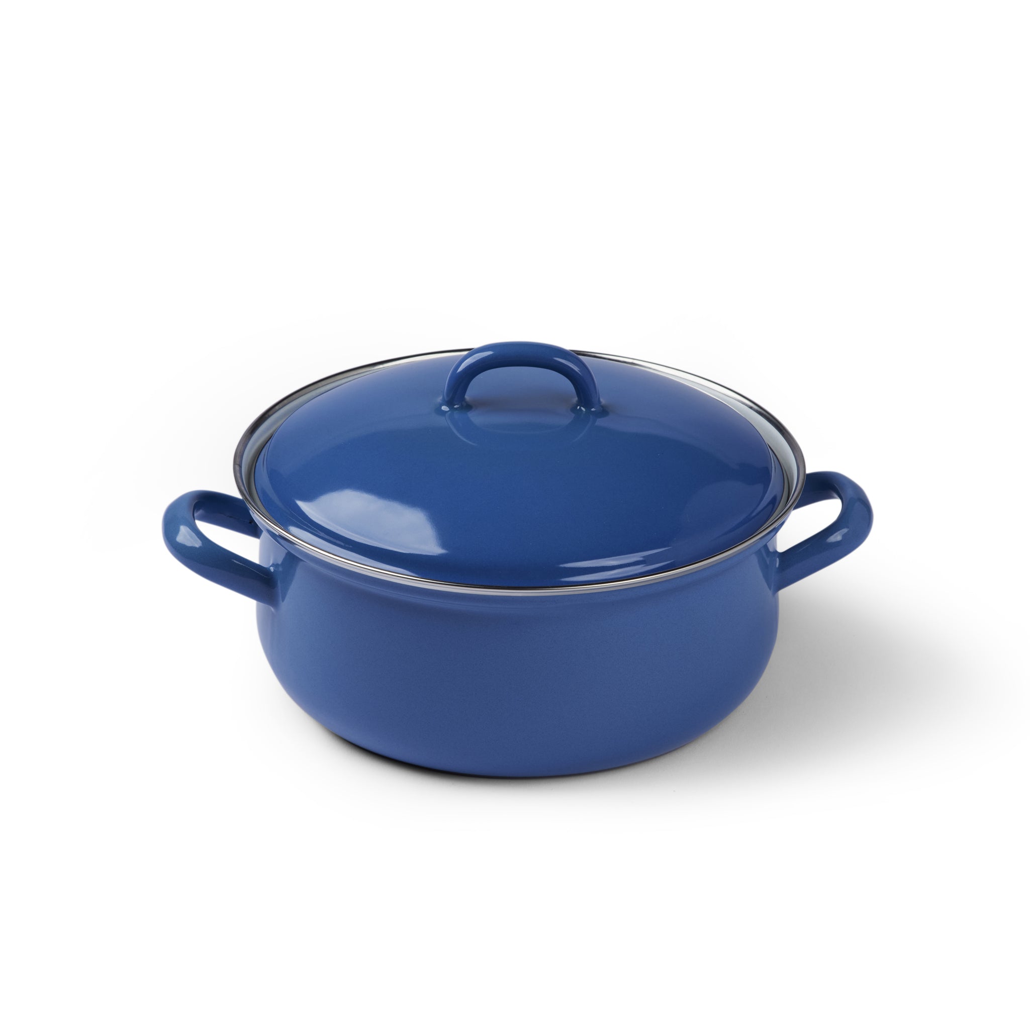 Gewürzhaus - Casserole Pot w Lid 20cm/2L Natural Blue Dark
