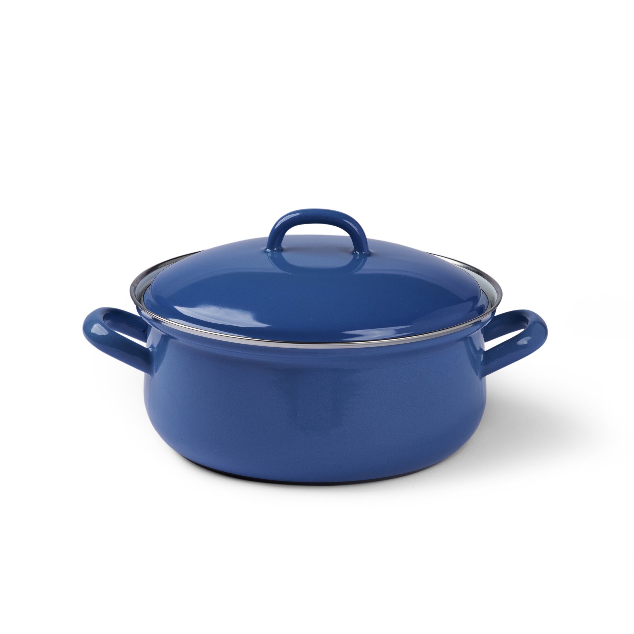 Gewürzhaus - Casserole Pot w Lid 20cm/2L Natural Blue Dark