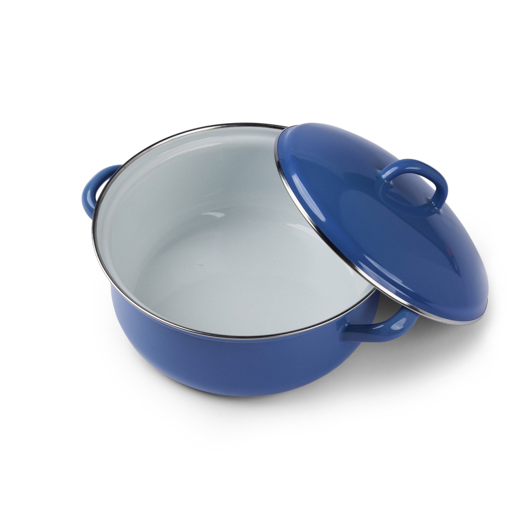 Gewürzhaus - Casserole Pot w Lid 20cm/2L Natural Blue Dark