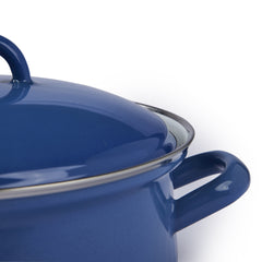 Gewürzhaus - Casserole Pot w Lid 20cm/2L Natural Blue Dark