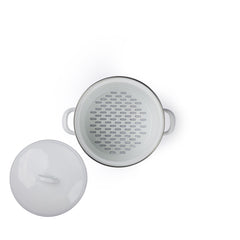 Classic Lidded Steamer Set 18cm/2L White - Gewürzhaus
