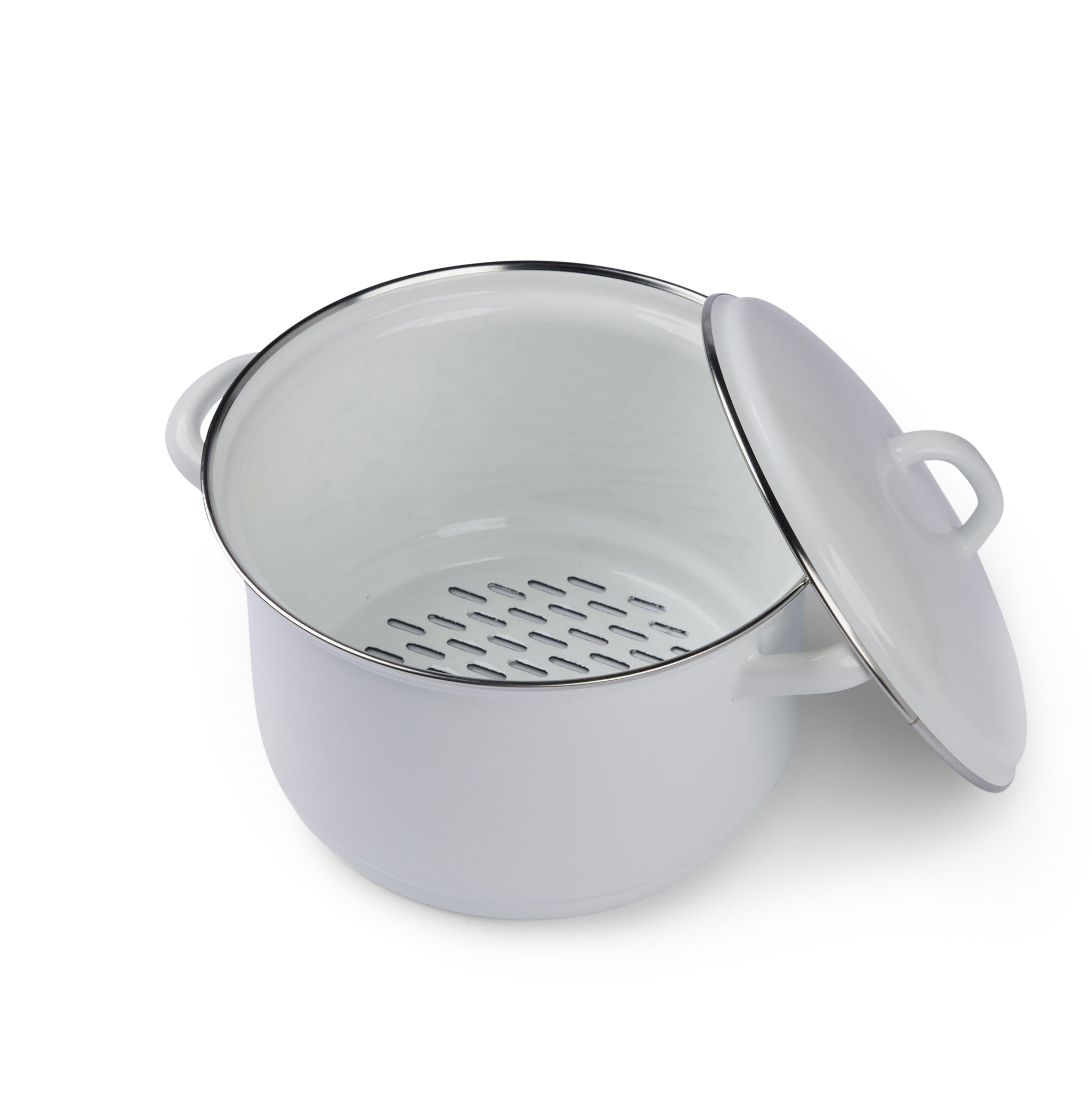 Classic Lidded Steamer Set 18cm/2L White - Gewürzhaus