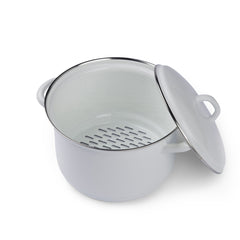 Classic Lidded Steamer Set 18cm/2L White - Gewürzhaus