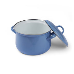 Gewürzhaus - Stockpot with Lid 18cm/2.5L Natural Blue Medium 