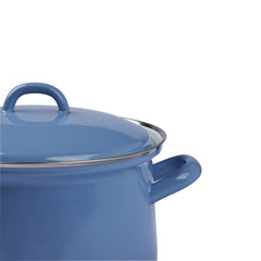 Gewürzhaus - Stockpot with Lid 18cm/2.5L Natural Blue Medium 