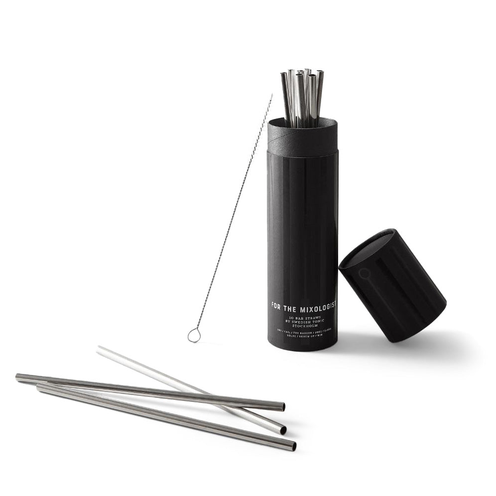 Gewürzhaus - Straws Stainless Steel - Set of 10 with Brush