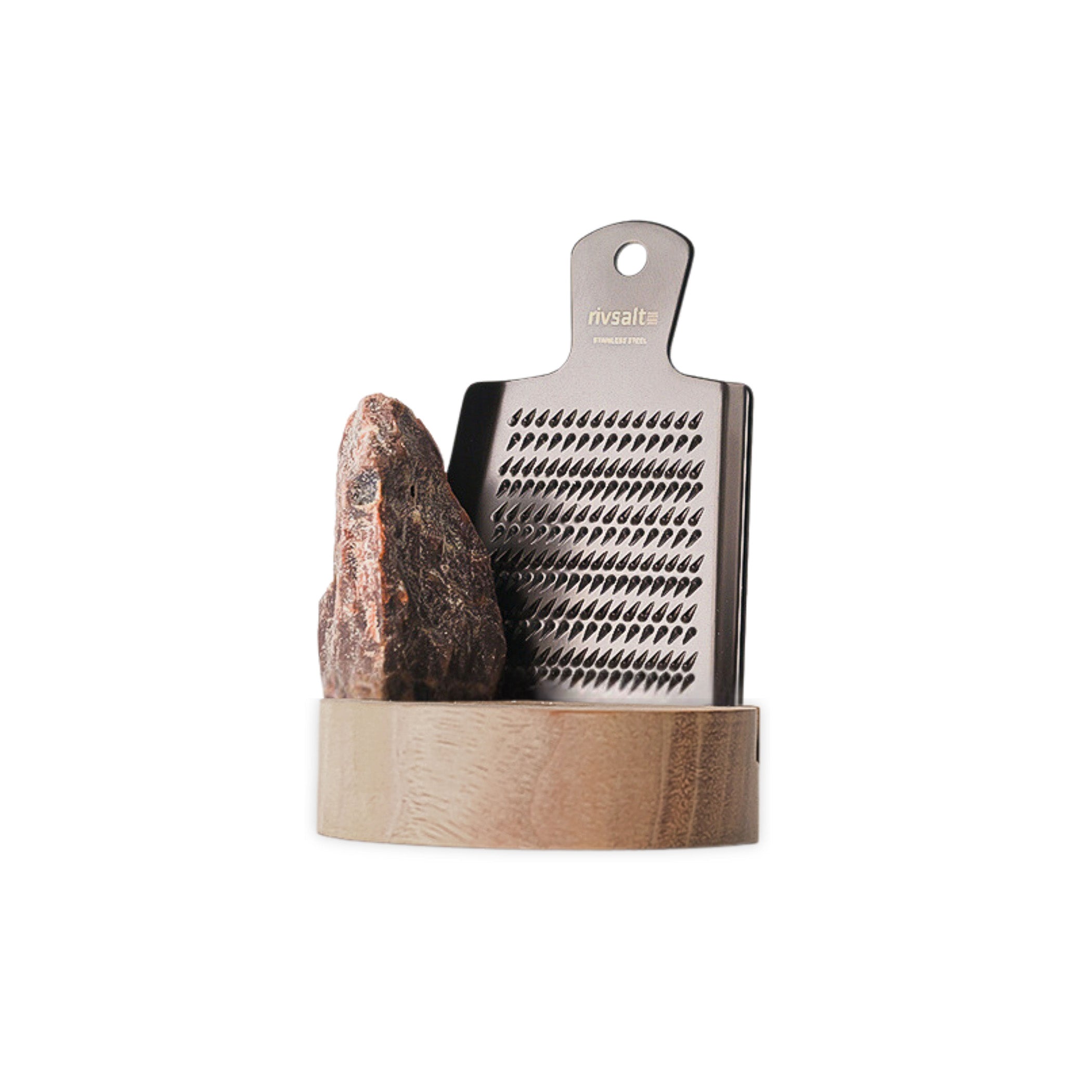 Gewürzhaus - Rivsalt Grater with Walnut Stand & Kala Namak Black Salt