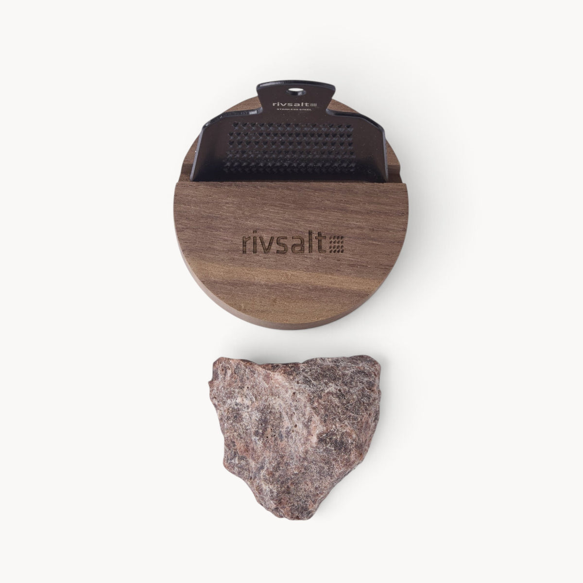 Gewürzhaus - Salt Grater with Walnut Stand & Kala Namak Black Salt