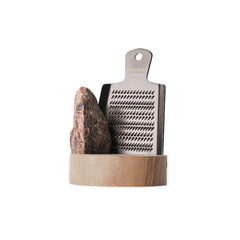 Gewürzhaus - Rivsalt Grater with Walnut Stand & Kala Namak Black Salt