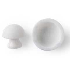 Gewürzhaus - Mushroom Mortar & Pestle Marble White