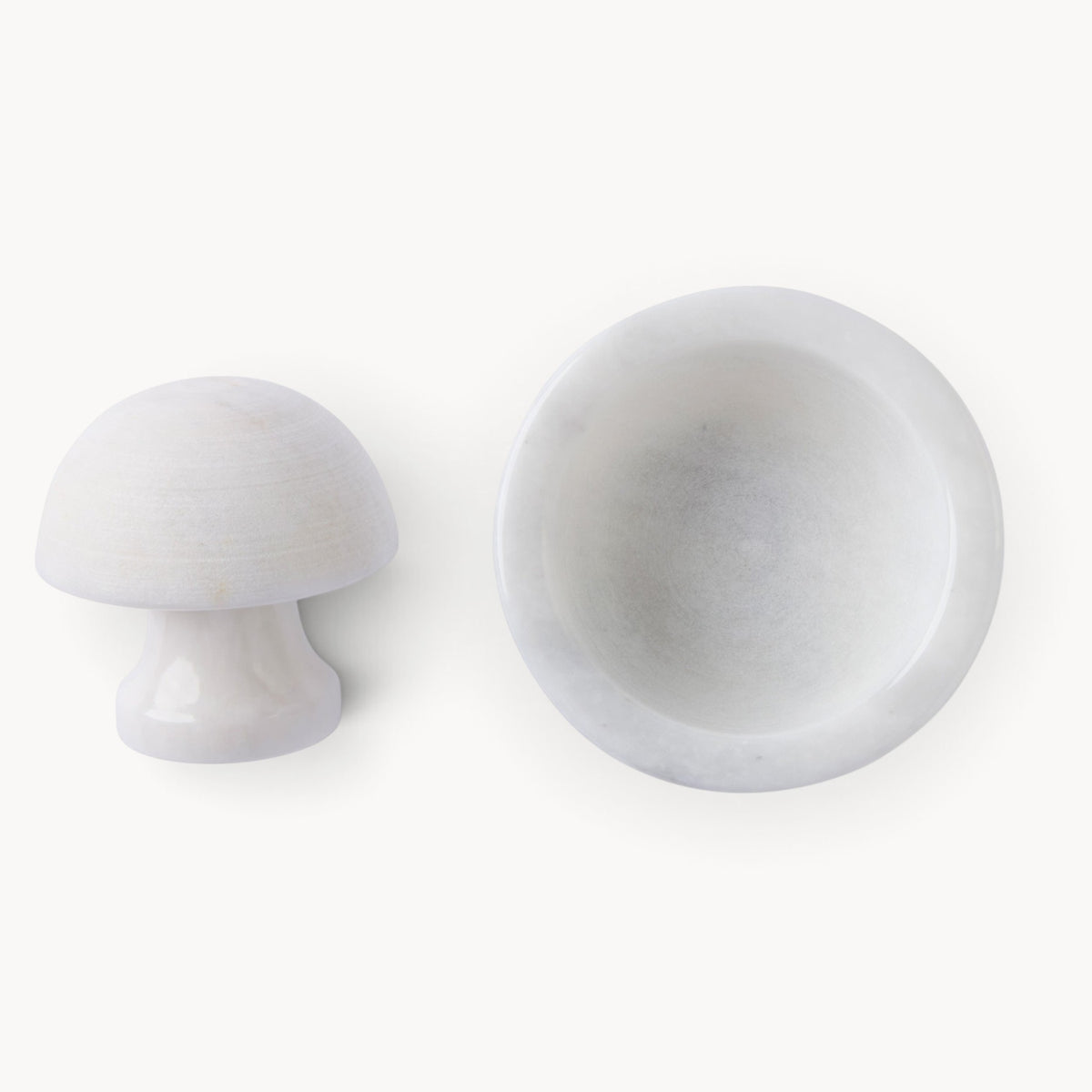 Gewürzhaus - Mushroom Mortar & Pestle Marble White