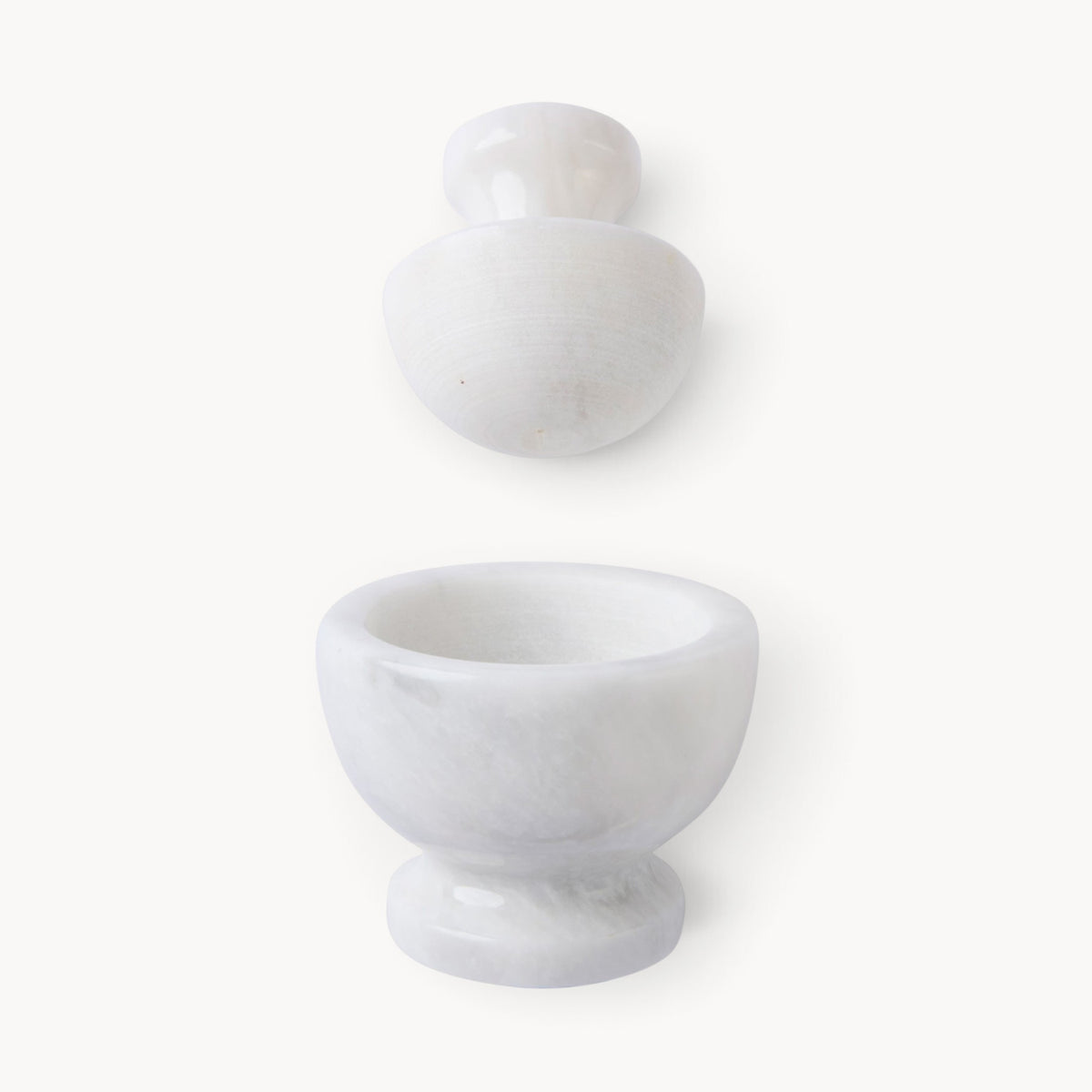 Gewürzhaus - Mushroom Mortar & Pestle Marble White