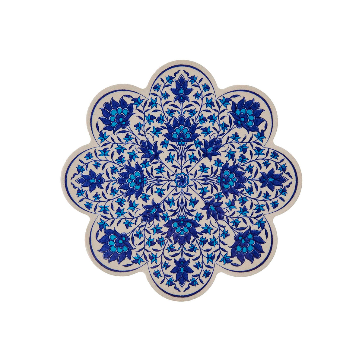 White & Blue Turkish Trivet