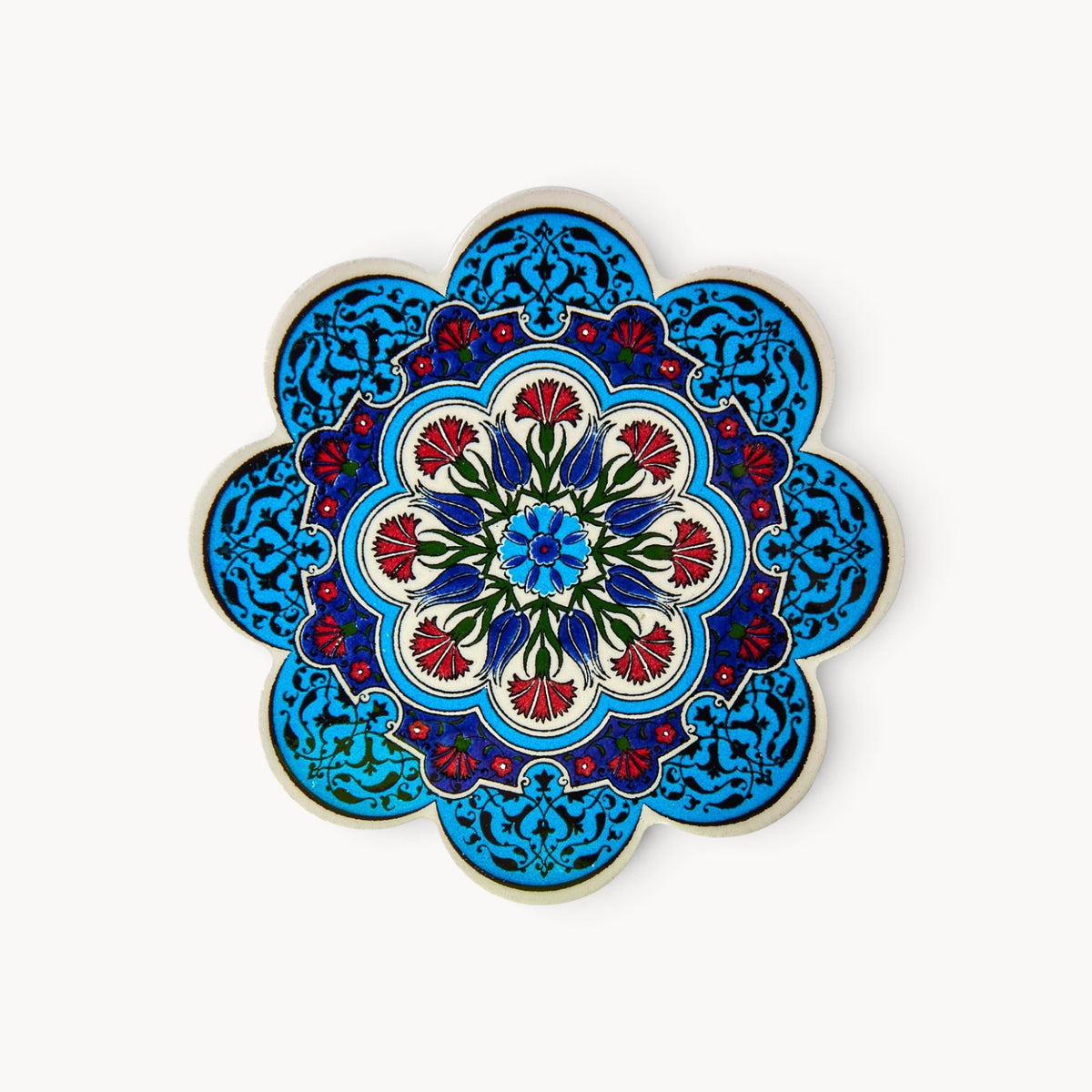 Gewürzhaus - Teal Blue & Red Turkish Trivet