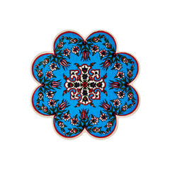 Gewürzhaus - Turquoise with Red & White Flowers Trivet